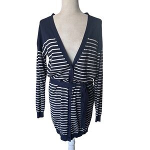 Max Mara Weekend Striped Belted Cardigan